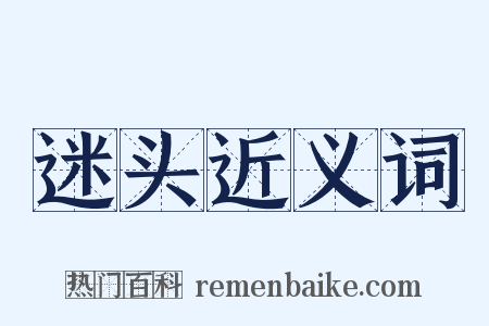 迷头近义词是什么意思的图片
